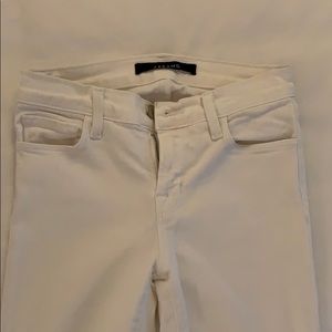 J. Brand white skinny jeans